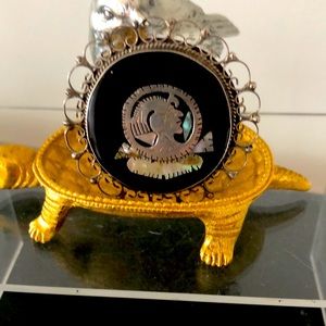 Sterling and Abalone Brooch